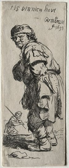 A Peasant Calling Out: "it's very cold", 1634. Creator: Rembrandt van Rijn (Dutch, 1606-1669)