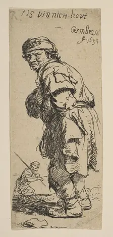 A Peasant Calling Out: "T is vinnich kout", 1634. Creator: Rembrandt Harmensz van Rijn
