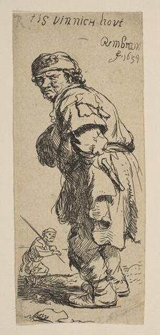 A Peasant Calling Out: "T is vinnich kout", 1634. Creator: Rembrandt Harmensz van Rijn