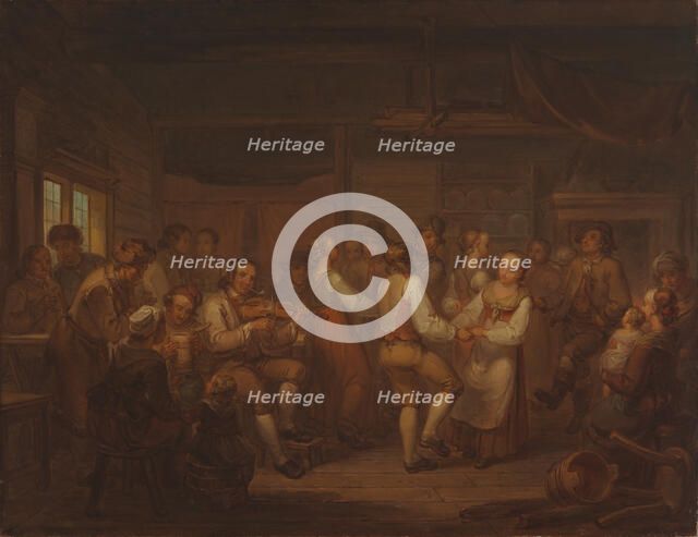 A Peasant Dance in Finland, 1816. Creator: Alexander Lauréus.