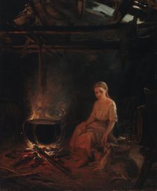 A Peasant Girl by the Pot. Creator: Robert Wilhelm Ekman