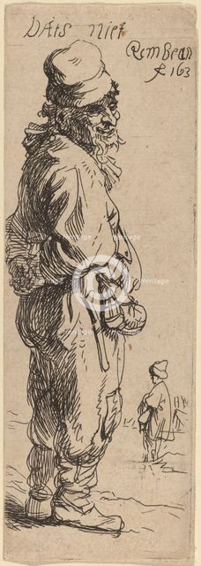 A Peasant Replying: "Dats niet" (That's nothing), 1634. Creator: Rembrandt Harmensz van Rijn.