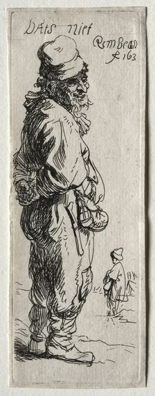 A Peasant Replying: "that's nothing", probably 1634. Creator: Rembrandt van Rijn (Dutch, 1606-1669)