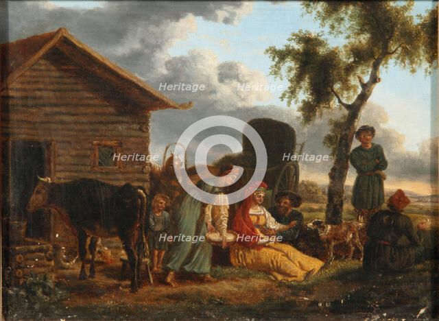 A Peasant Scene. Artist: Anonymous  