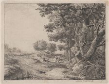 A Peasant with a Shovel, 17th century. Creator: Anthonie Waterloo