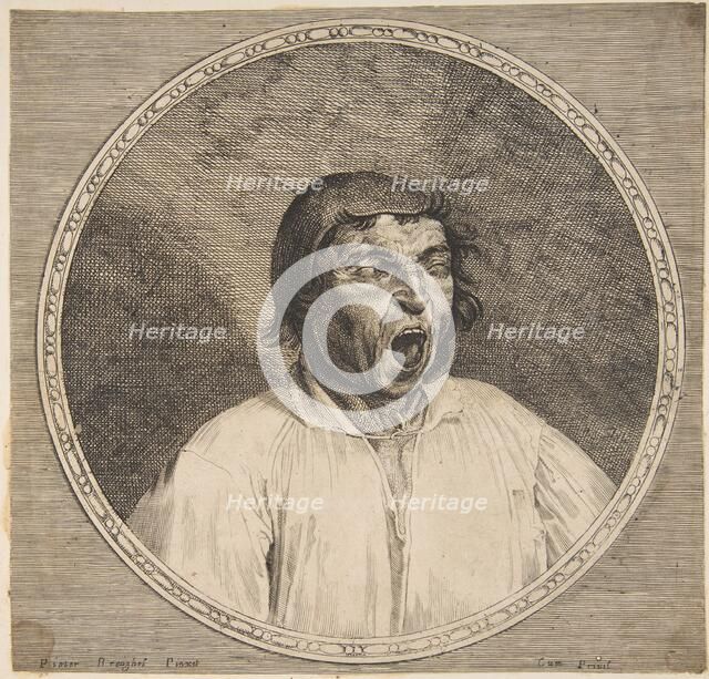 A Peasant Yawning. Creator: Unknown.