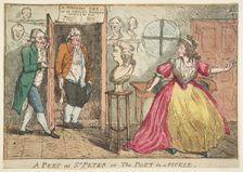 A Peep at St. Peter or The Poet in a Pickle, July 23, 1789. Creator: Unknown