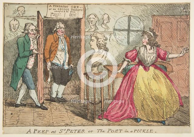 A Peep at St. Peter or The Poet in a Pickle, July 23, 1789. Creator: Unknown.