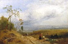 A Peep at the Metropolis from Hampstead Heath 1841. Artist: James Baker Pyne