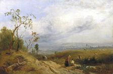 A Peep at the Metropolis from Hampstead Heath 1841. Artist: James Baker Pyne