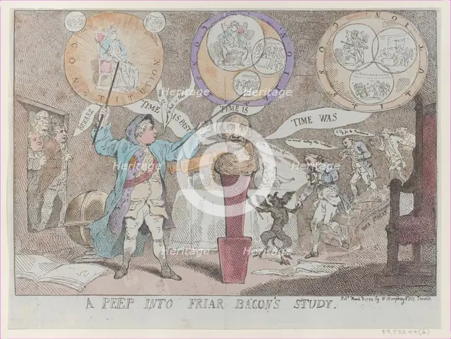 A Peep into Friar Bacon's Study, March 3, 1784., March 3, 1784. Creator: Thomas Rowlandson.