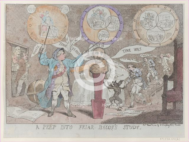A Peep into Friar Bacon's Study, March 3, 1784., March 3, 1784. Creator: Thomas Rowlandson.