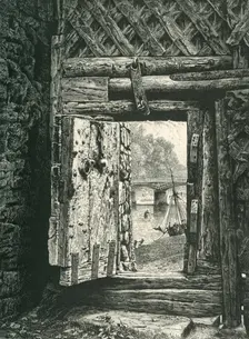 A Peep through the Gateway, Chepstow Castle c1870