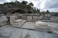 A Peisistratid enclosure in Eleusis, Greece. Artist: Samuel Magal