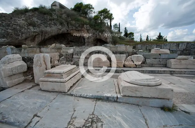 A Peisistratid enclosure in Eleusis, Greece. Creator: Samuel Magal.