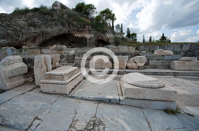 A Peisistratid enclosure in Eleusis, Greece. Creator: Samuel Magal.