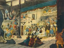 A Performance at a Country Barn Theatre c1780s, (1948). Creator: WR Pyne