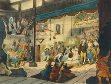 A Performance at a Country Barn Theatre c1780s, (1948). Creator: WR Pyne