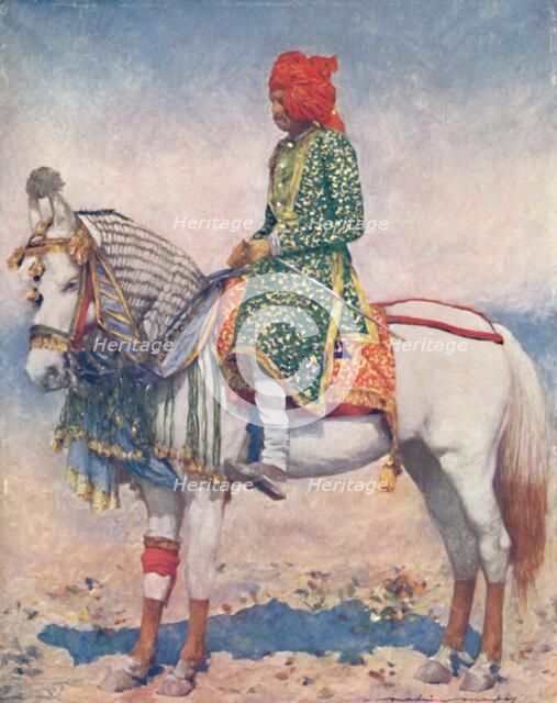 'A Performing Horse from the Alwar State', 1903. Artist: Mortimer L Menpes.