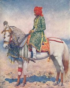 A Performing Horse from the Alwar State 1903. Artist: Mortimer L Menpes