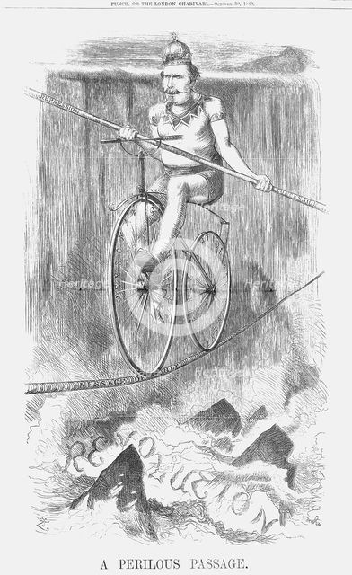 'A Perilous Passage', 1869. Creator: Joseph Swain.