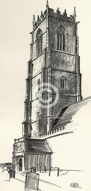 'A Perpendicular Church Tower, Winterton, Norfolk', (1931). Artist: Charles Henry Bourne Quennell.