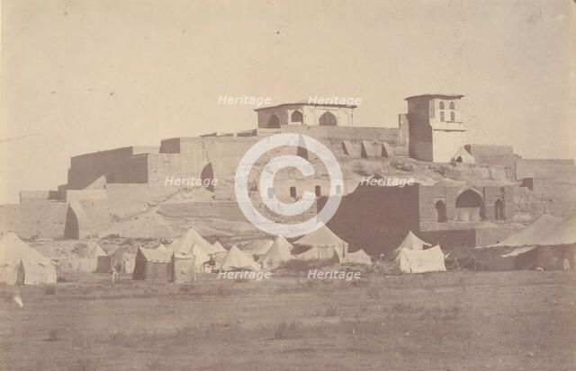 [A Persian Citadel in the Environs of Sultaniye], 1840s-60s. Creator: Possibly by Luigi Pesce.