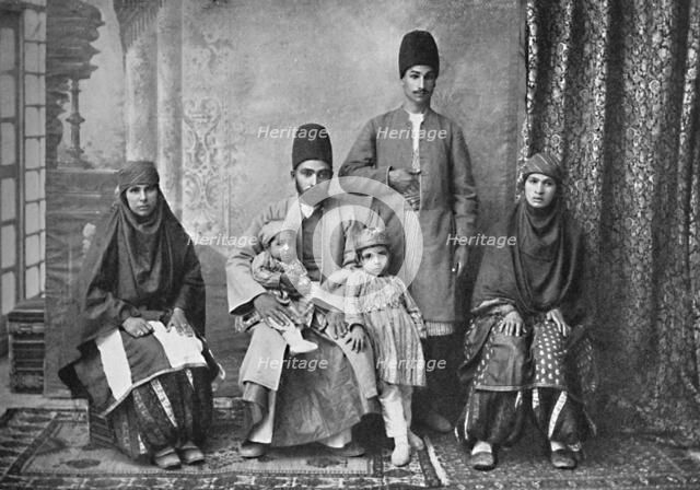 A Persian Parsi family, 1902. Artist: Unknown.