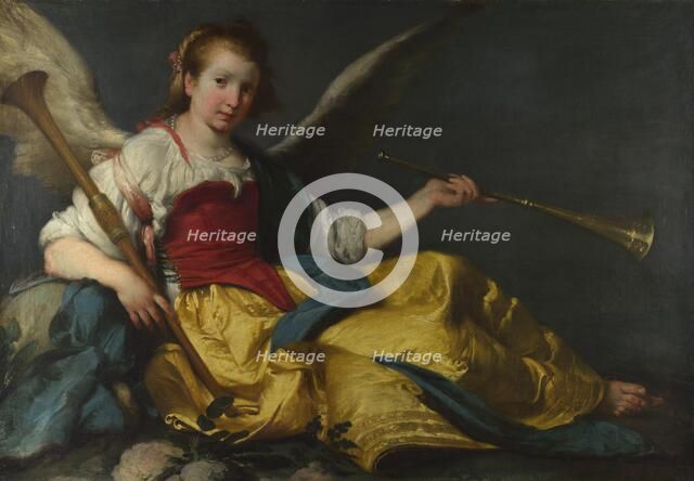 A Personification of Fame, c. 1635. Artist: Strozzi, Bernardo (1581-1644)