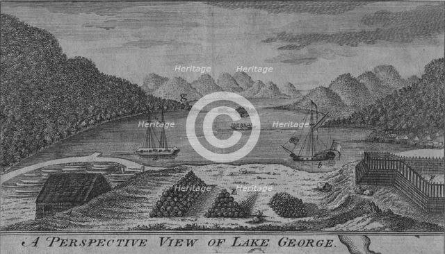 'A Perspective View of Lake George', c18th century. Artist: Unknown.