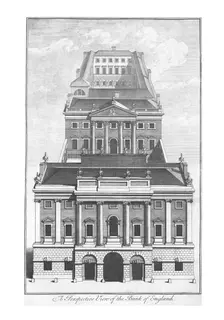A Perspective View of the Bank of England. c1775