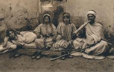 A photograph depicting traditional Arab people, c1909
