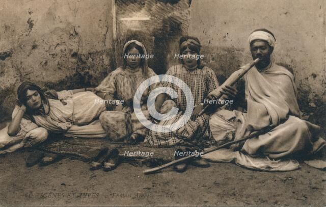 A photograph depicting traditional 'Arab' people, c1909. Artist: Unknown