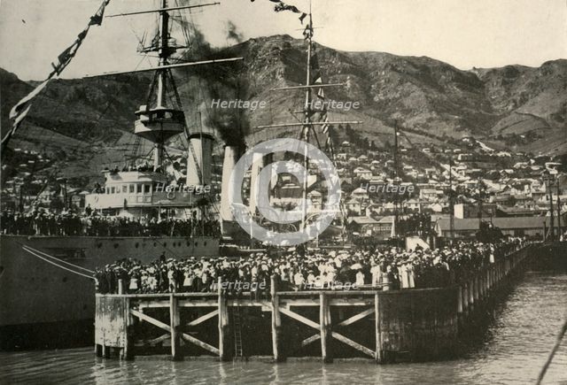 'A Photograph Taken From The Nimrod...Lyttelton', 1908, (1909).  Artist: Unknown.