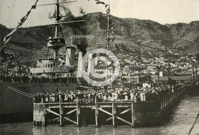 'A Photograph Taken From The Nimrod...Lyttelton', 1908, (1909).  Artist: Unknown.