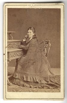 A photographic portrait of Krinetskaya, 1870. Creator: Unknown