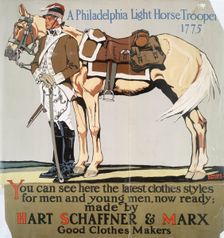 A Philadelphia light horse trooper, 1775, c1890 - 1907. Creator: Edward Penfield