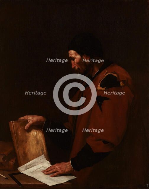 A Philosopher, probably Euclid, 1637. Creator: Jusepe de Ribera.