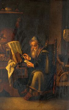A philosopher reading, c1680s. Creator: Follower of David Teniers II
