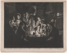 A Philosopher Shewing an Experiment on the Air Pump, 1769. Creator: Valentine Green