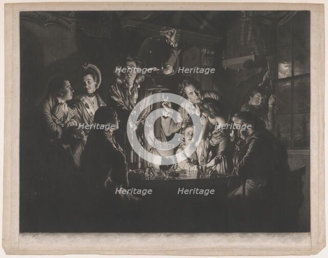 A Philosopher Shewing an Experiment on the Air Pump, 1769. Creator: Valentine Green.