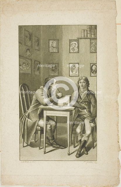 A Physionotrace Portraitist, 1802. Creator: Christoph-Wilhelm Bock.