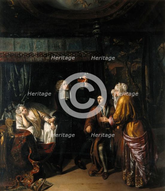A physician at the bedside of a young woman, c1700. Creator: Matthys Naiveu.