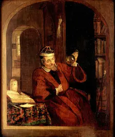 A physician examining urine, c1670s. Creator: Unknown