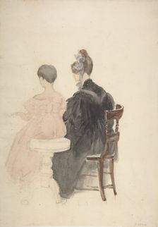 A Piano Lesson, 1800-1859. Creator: David Cox the elder