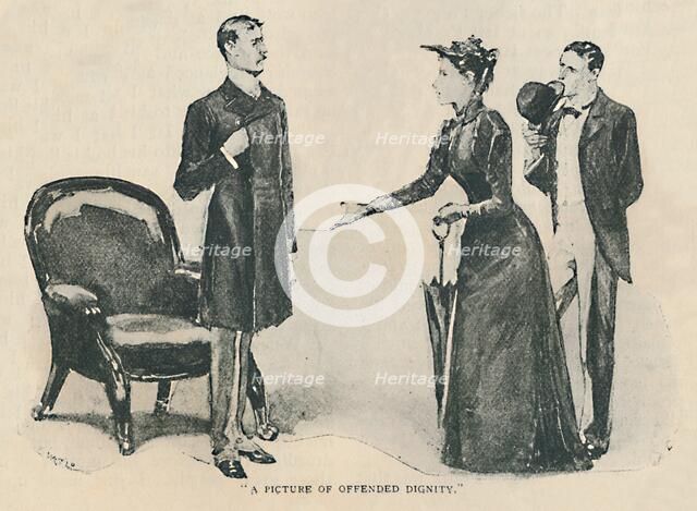 'A Picture Of Offended Dignity', 1892. Artist: Sidney E Paget.