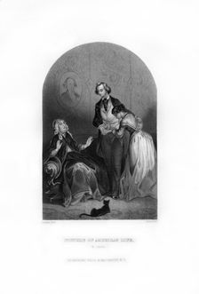 A Picture of American Life in 1830 (1872).Artist: C Burt