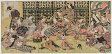 A Picture of the Viewing in the Pleasure Quarters, 1810s. Creator: Kikugawa Eizan (Japanese, 1787-1867)