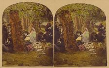 A Picnic Party, about 1857. Creators: London Stereoscopic & Photographic Co, Joseph John Elliott
