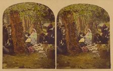 A Picnic Party, about 1857. Creators: London Stereoscopic & Photographic Co, Joseph John Elliott